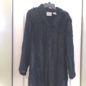 CHICOS Rabbit Fur Sweater